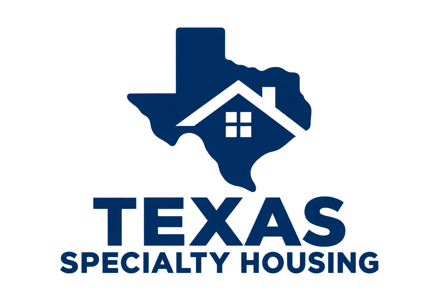 Texas Specialty Housing — Texas outline and house logo